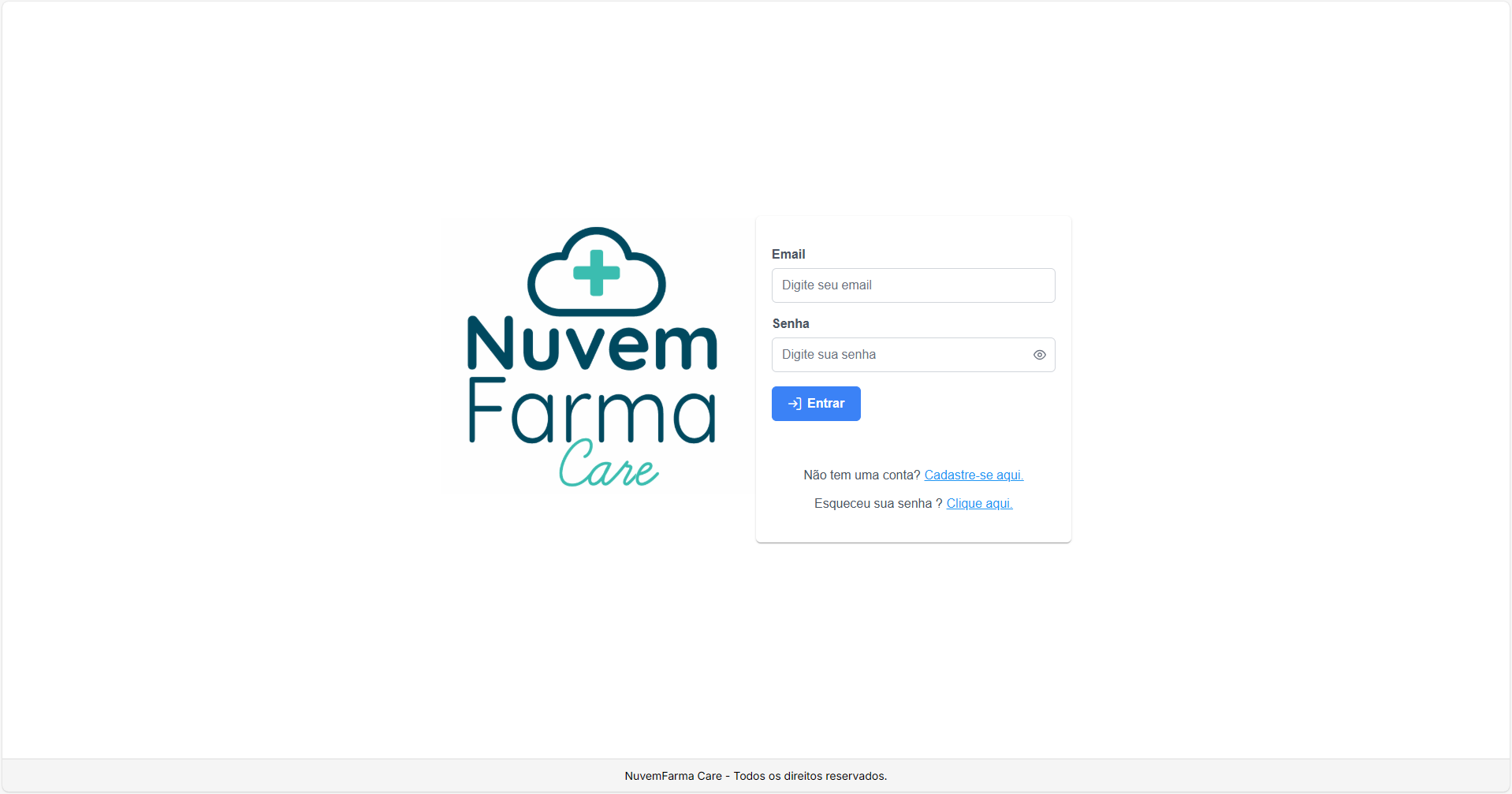 Tela de Login do Sistema